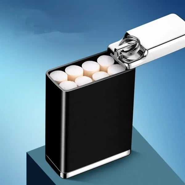 Metal Portable Ashtray with Keychain