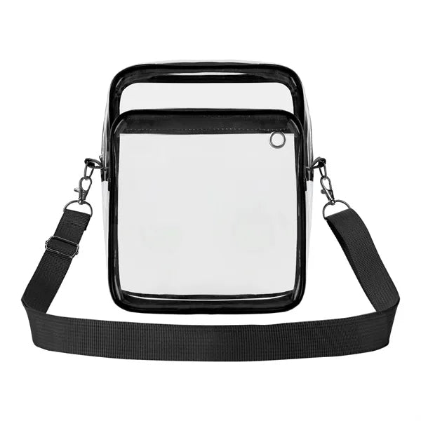 Clear PVC Crossbody Shoulder Bag (Ocean)