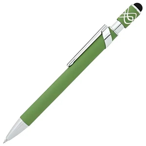 Simple Spinner Soft Touch Stylus Gel Metal Pen