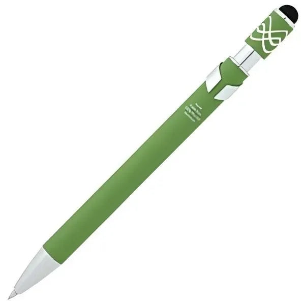 Simple Spinner Soft Touch Stylus Gel Metal Pen