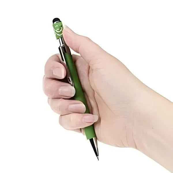 Simple Spinner Soft Touch Stylus Gel Metal Pen