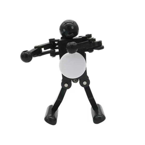 Clockwork Dancing Walking Plastic Robot Toy