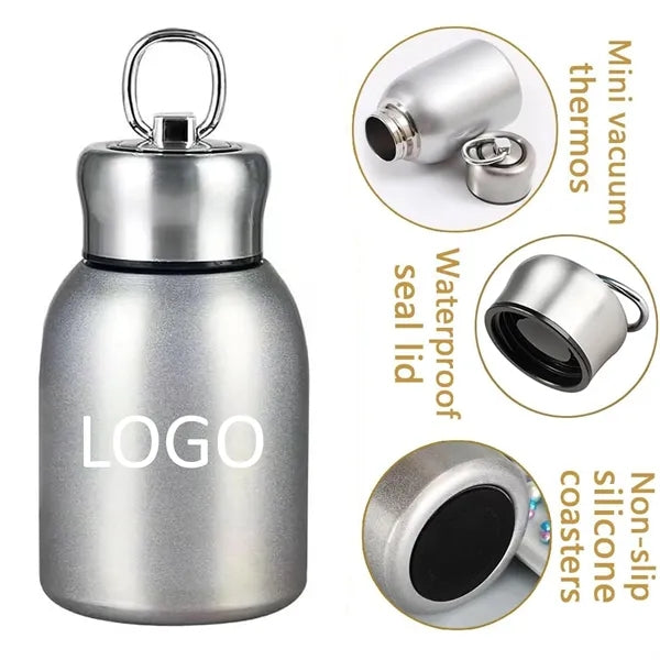 10oz Stainless Steel Pocket Water Bottle With Loop