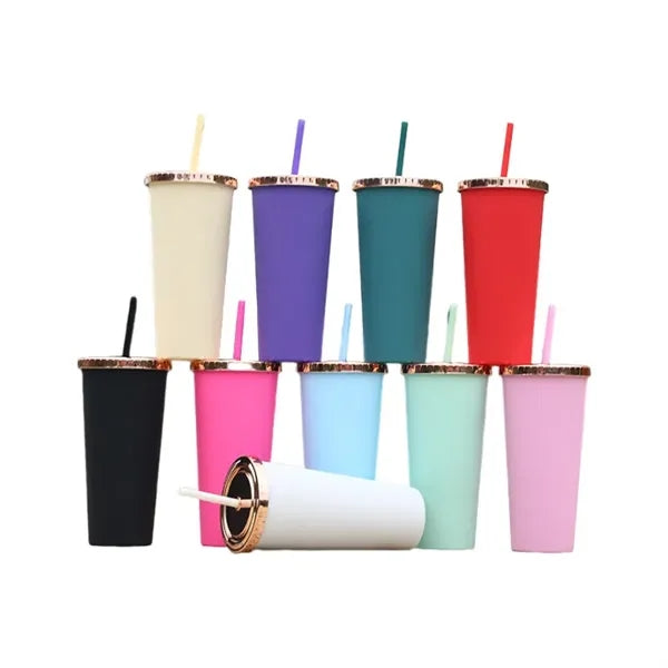 24oz Double Wall Straw Cup