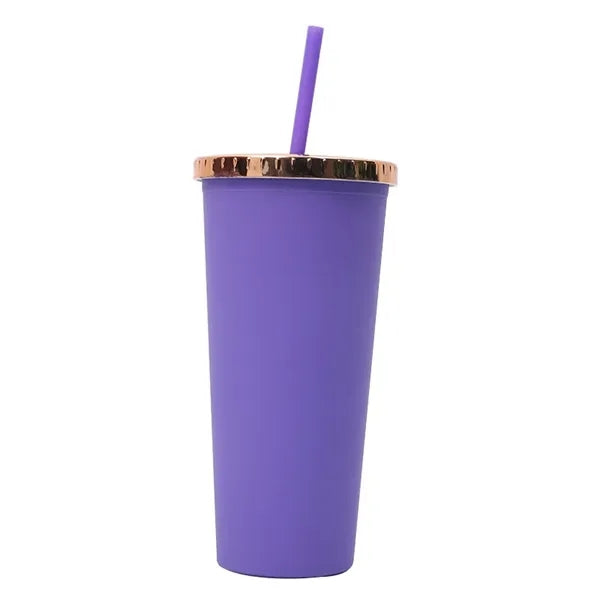 24oz Double Wall Straw Cup