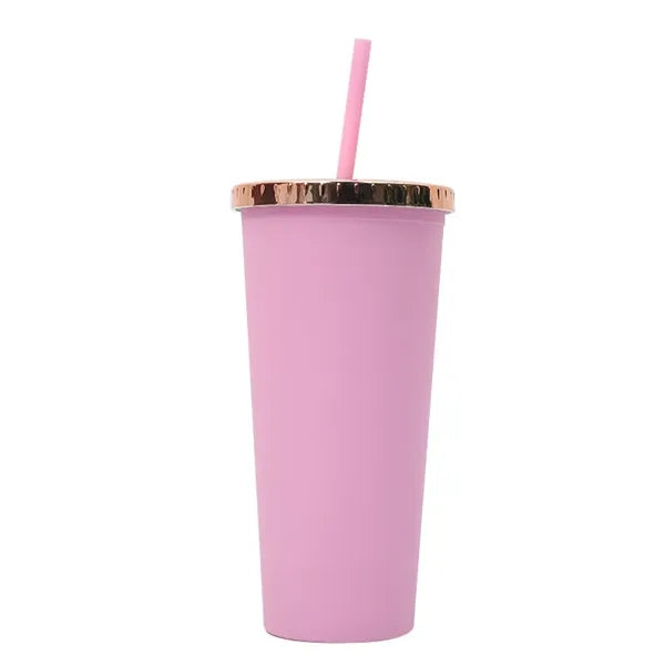 24oz Double Wall Straw Cup