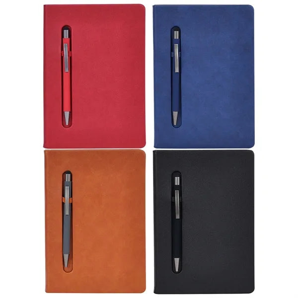 Hardcover PU Notepad w/Touchscreen Pen