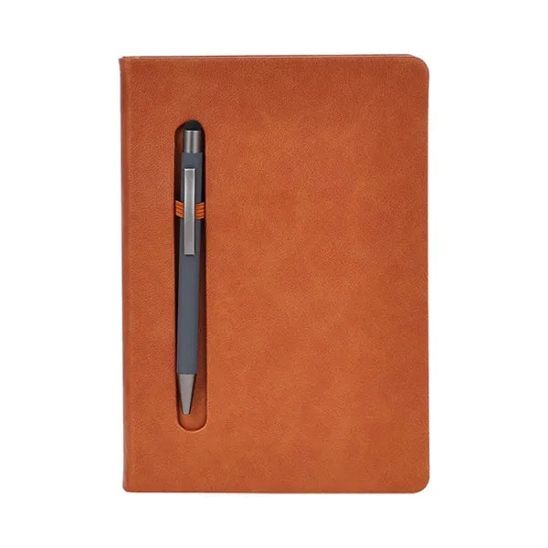 Hardcover PU Notepad w/Touchscreen Pen