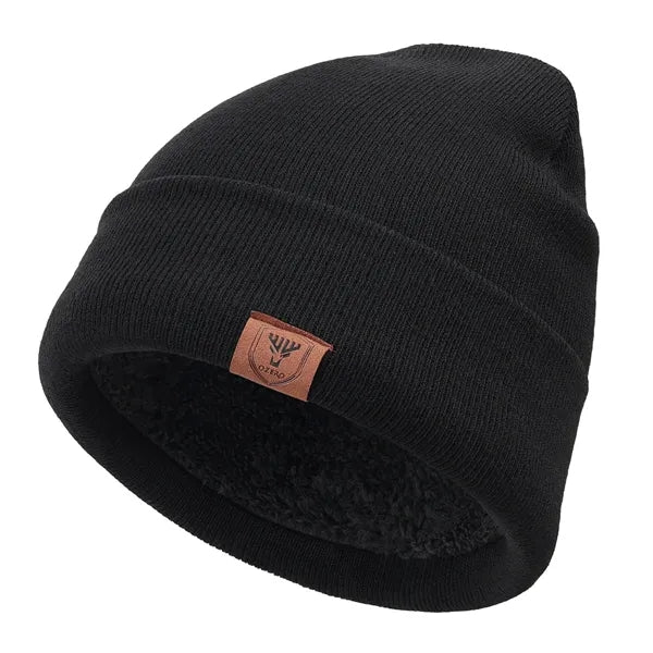 Double-Layer Stretch Knit Beanie
