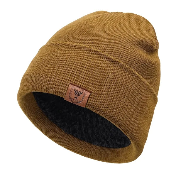 Double-Layer Stretch Knit Beanie