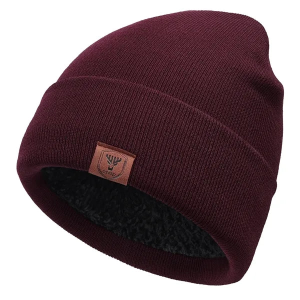 Double-Layer Stretch Knit Beanie
