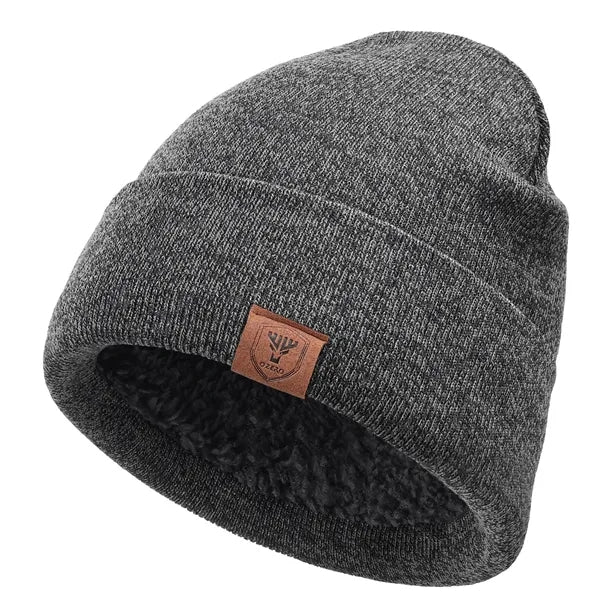Double-Layer Stretch Knit Beanie