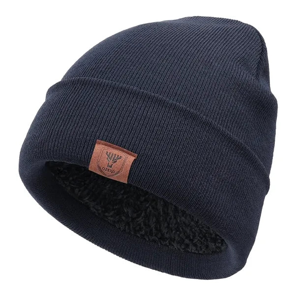Double-Layer Stretch Knit Beanie