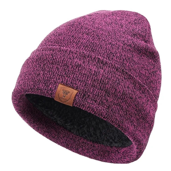 Double-Layer Stretch Knit Beanie