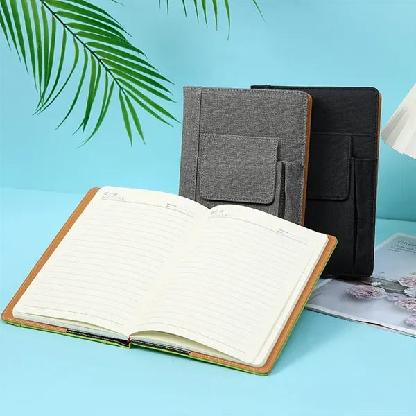 A5 Notebook w/Phone Pocket Multi-Pocket