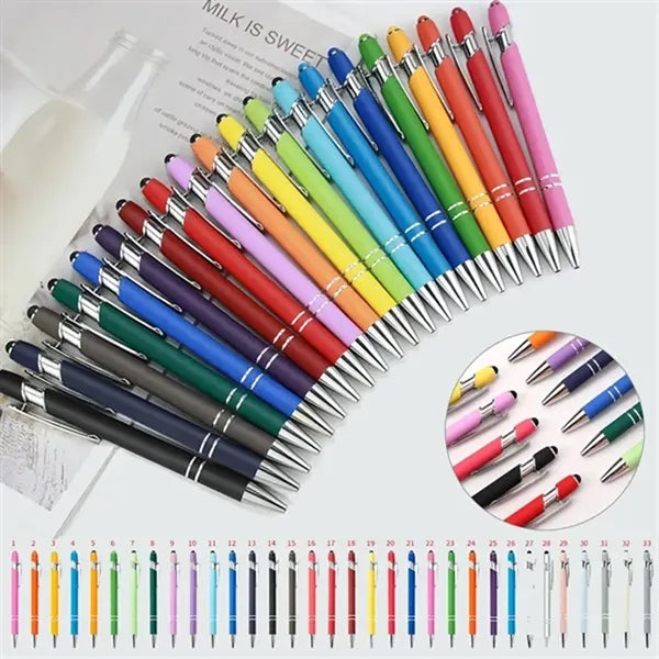 Metal Click Pen with Stylus Tip