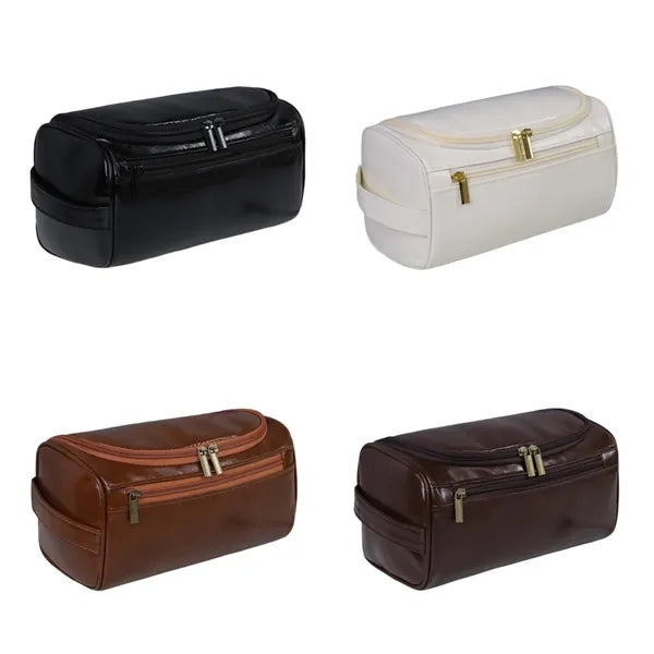 PU Water-Resistant Men's Toiletry & Dopp Kit