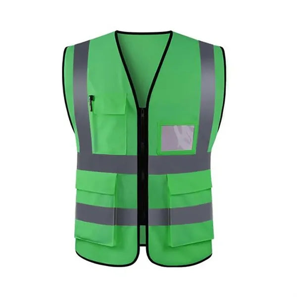 Reflective Safety Work Vest with Pockets