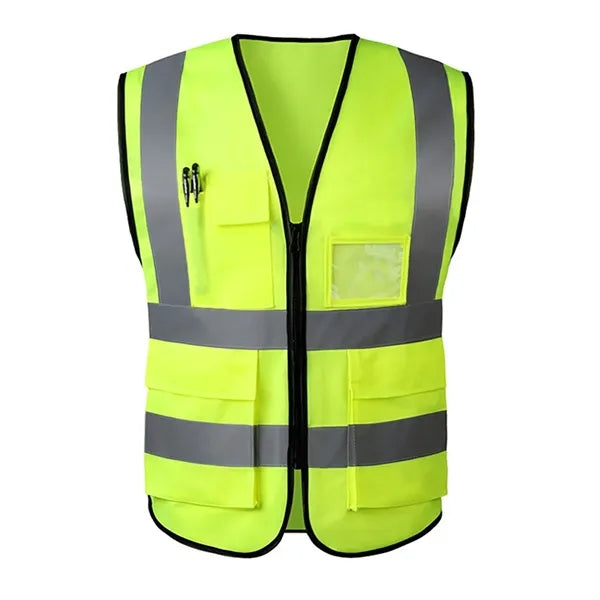 Reflective Safety Work Vest with Pockets