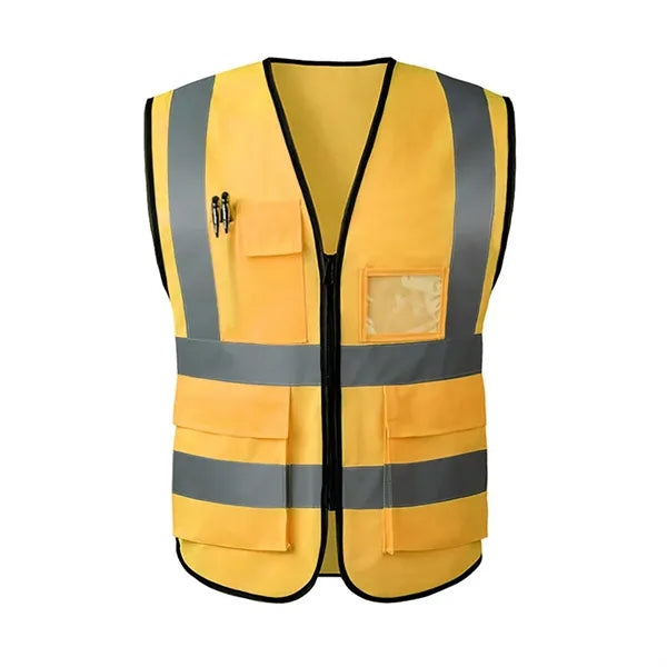 Reflective Safety Work Vest with Pockets