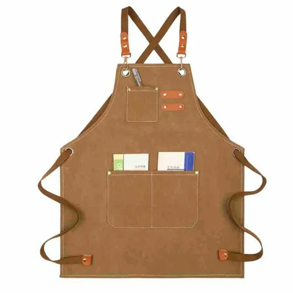 Canvas Waterproof Work Apron for Kitchen, Cafe & Florist