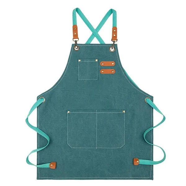 Canvas Waterproof Work Apron for Kitchen, Cafe & Florist