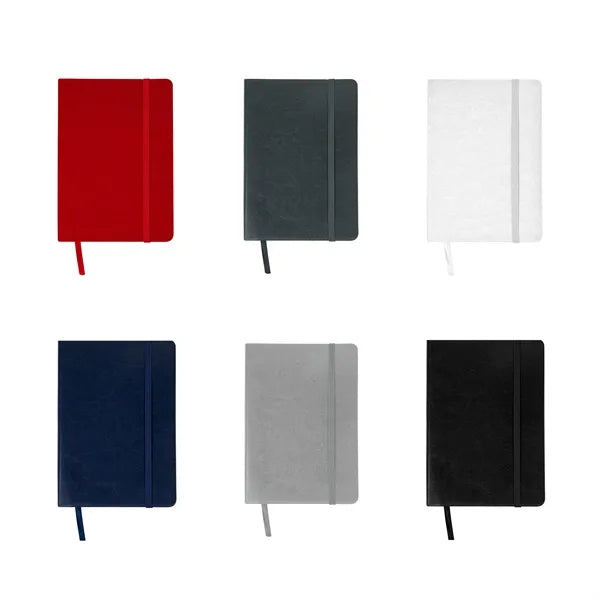 A5 PU Leather Notebook with Elastic Closure