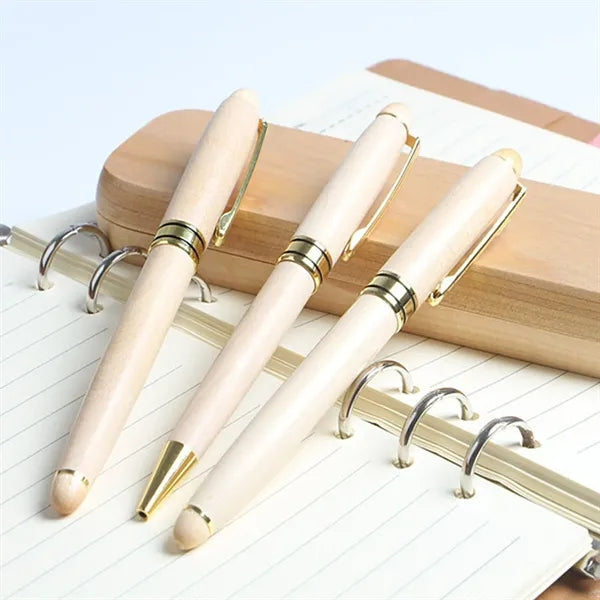 Wood Pen Rollerball Pen Box Gift Set