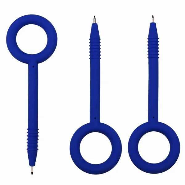 MOQ Security Pen with Retractable Soft Rubber Case