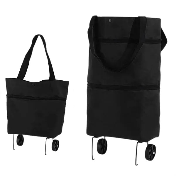 Foldable Shopping Cart Trolley w/Wheels