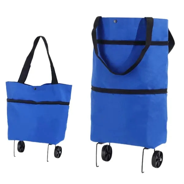 Foldable Shopping Cart Trolley w/Wheels