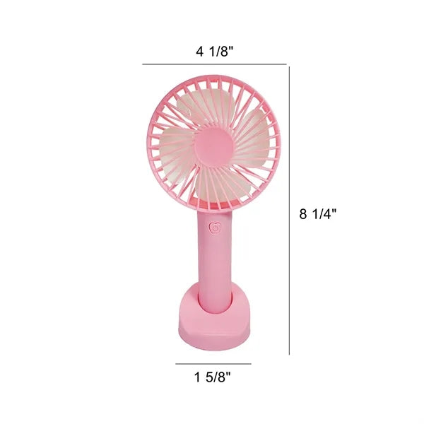 Mini Hand Held Fan with Base