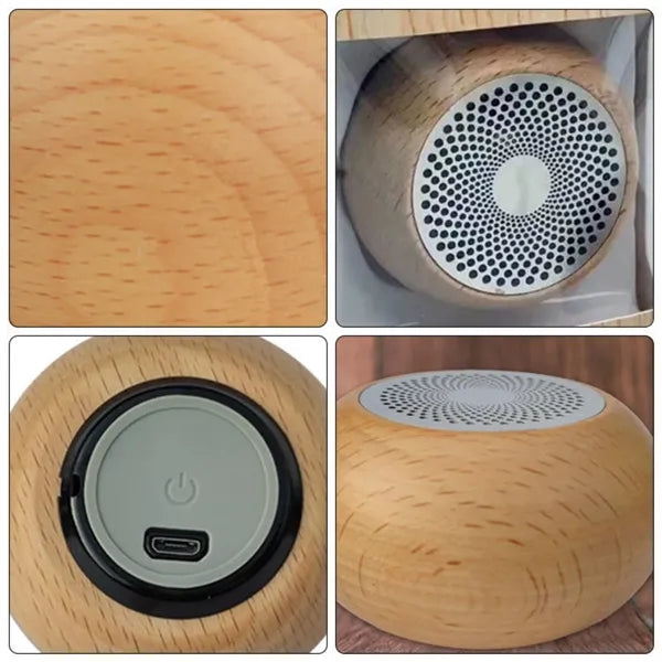 MOQ Solid Wood Wireless Subwoofer Mini Wooden Speaker