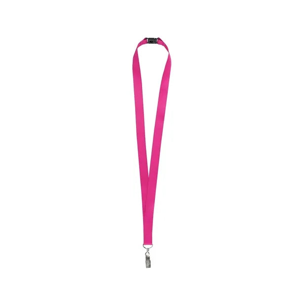 3/4" Full Color Safety Lanyard w/ Breakaway & Bulldog Clip
