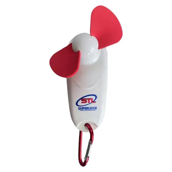Mini Fan with Carabiner Clip