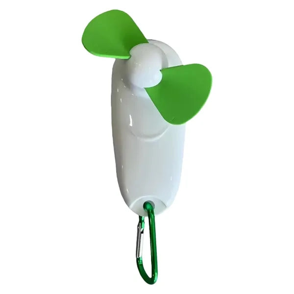 Mini Fan with Carabiner Clip
