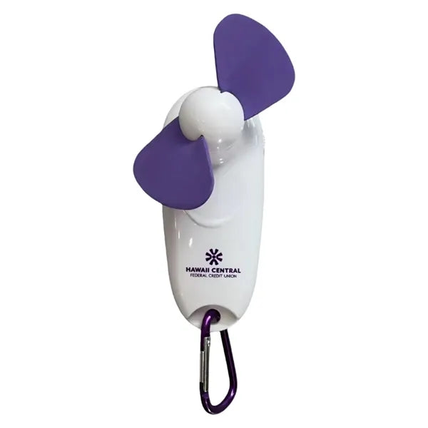Mini Fan with Carabiner Clip
