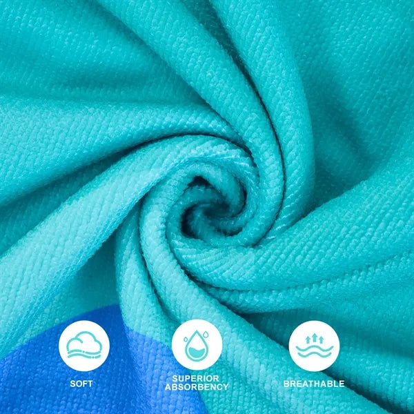Full Color Microfiber Beach Lounge Chair Cover