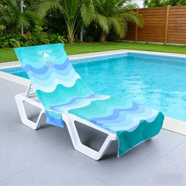 Full Color Microfiber Beach Lounge Chair Cover