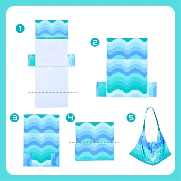 Full Color Microfiber Beach Lounge Chair Cover