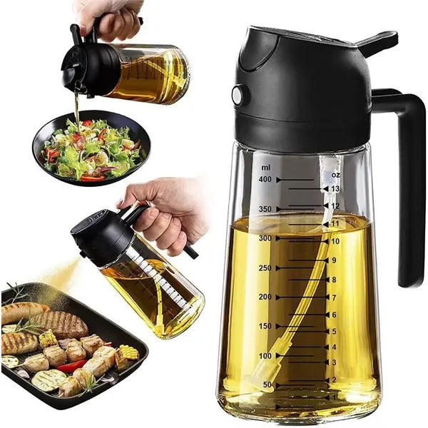15.9Oz Oil Dispenser with Dual Pouring Options