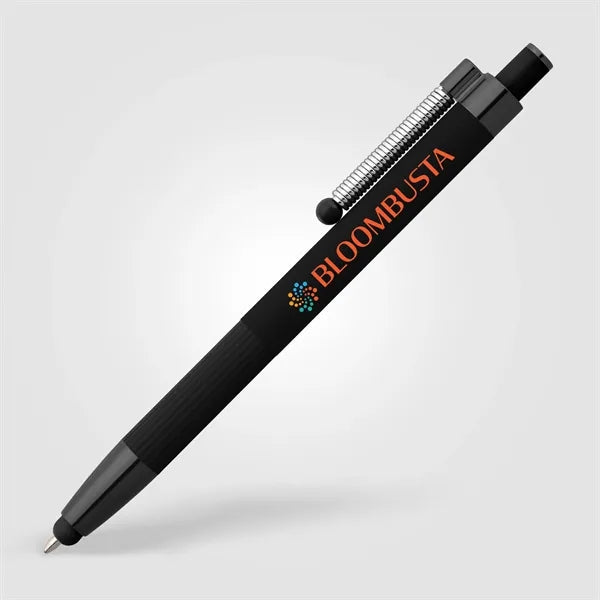 Lisbon Recycled Aluminum Monochrome Fidget Stylus Pen