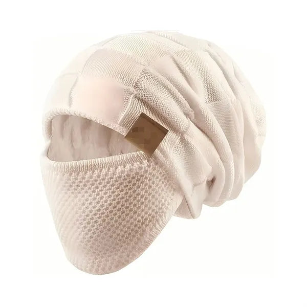 Beanie Hat for Men and Women with Face Cover