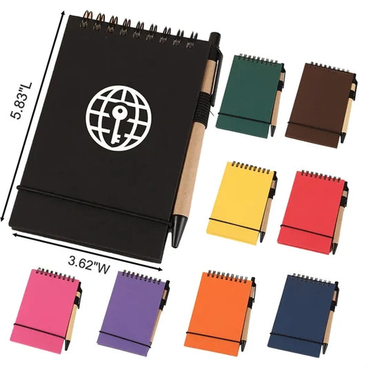Recycled Spiral Notebook and Companion Eco Pen