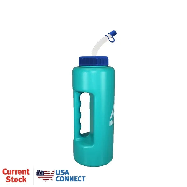 32 oz Grip Bottle with Flexible Straw
