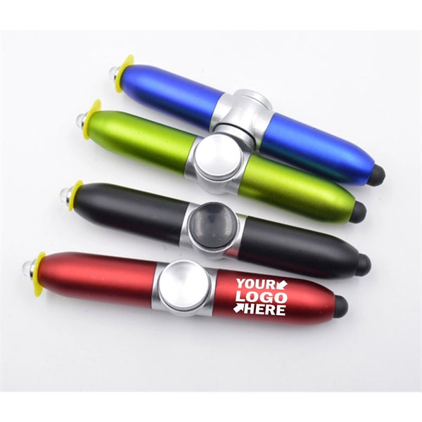 Spinner Stylus Ball Pen with LED light