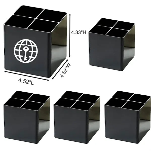 Contemporary Acrylic Desk Accessory for Pen Storage