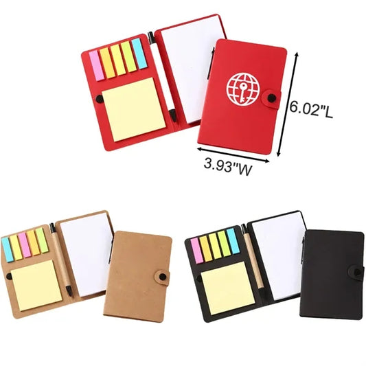 Professional Button-Close Steno Notebook and Pen Combo