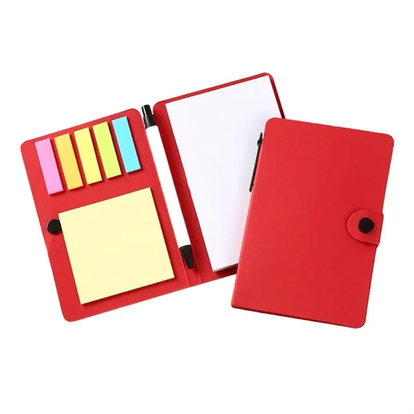 Professional Button-Close Steno Notebook and Pen Combo