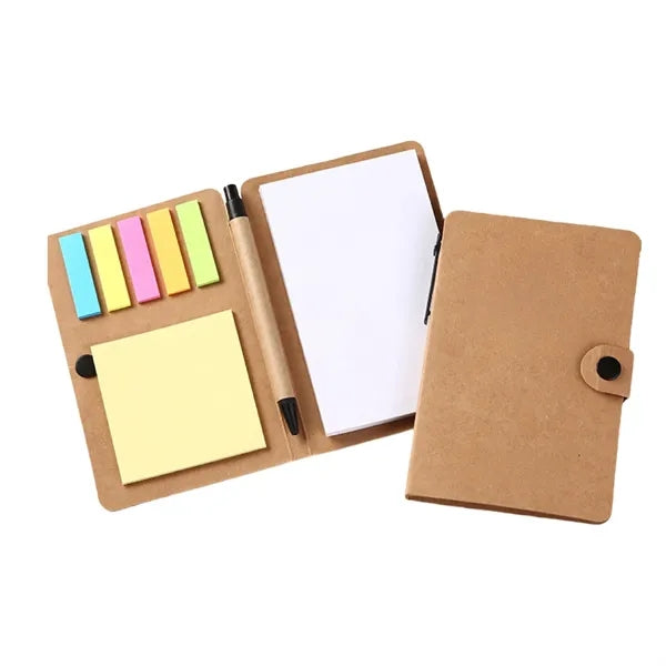 Professional Button-Close Steno Notebook and Pen Combo